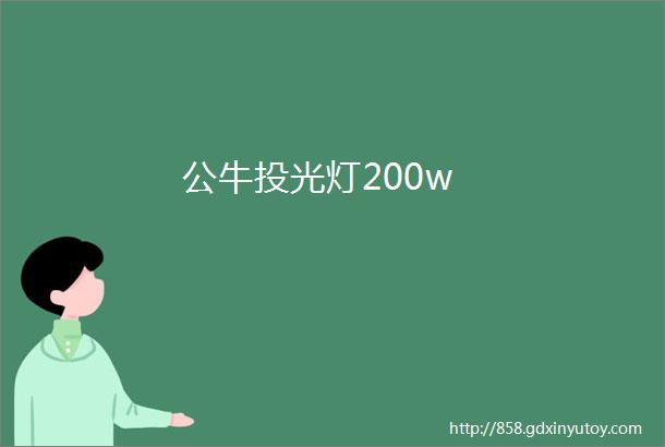 公牛投光灯200w