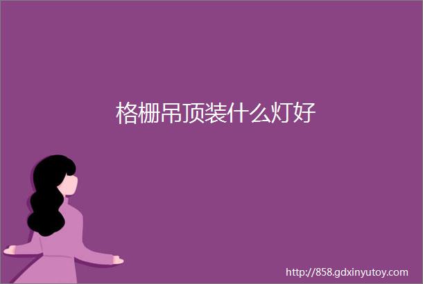 格栅吊顶装什么灯好