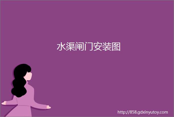 水渠闸门安装图